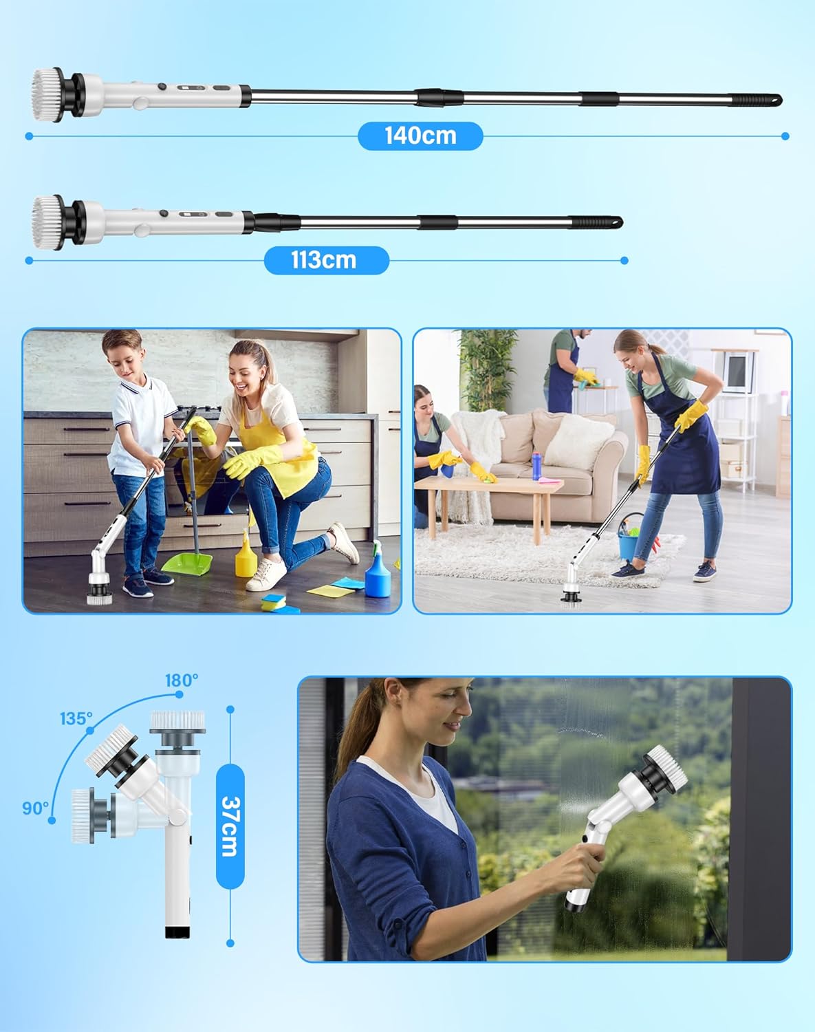 brosse de nettoyage électrique